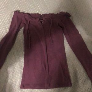 off the shoulder long sleeve